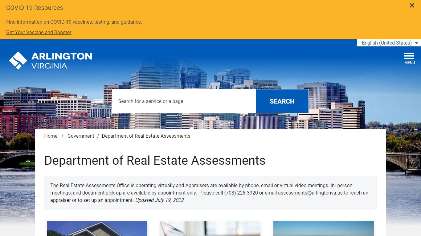Department of Real Estate Assessments - Arlington County, Virginia